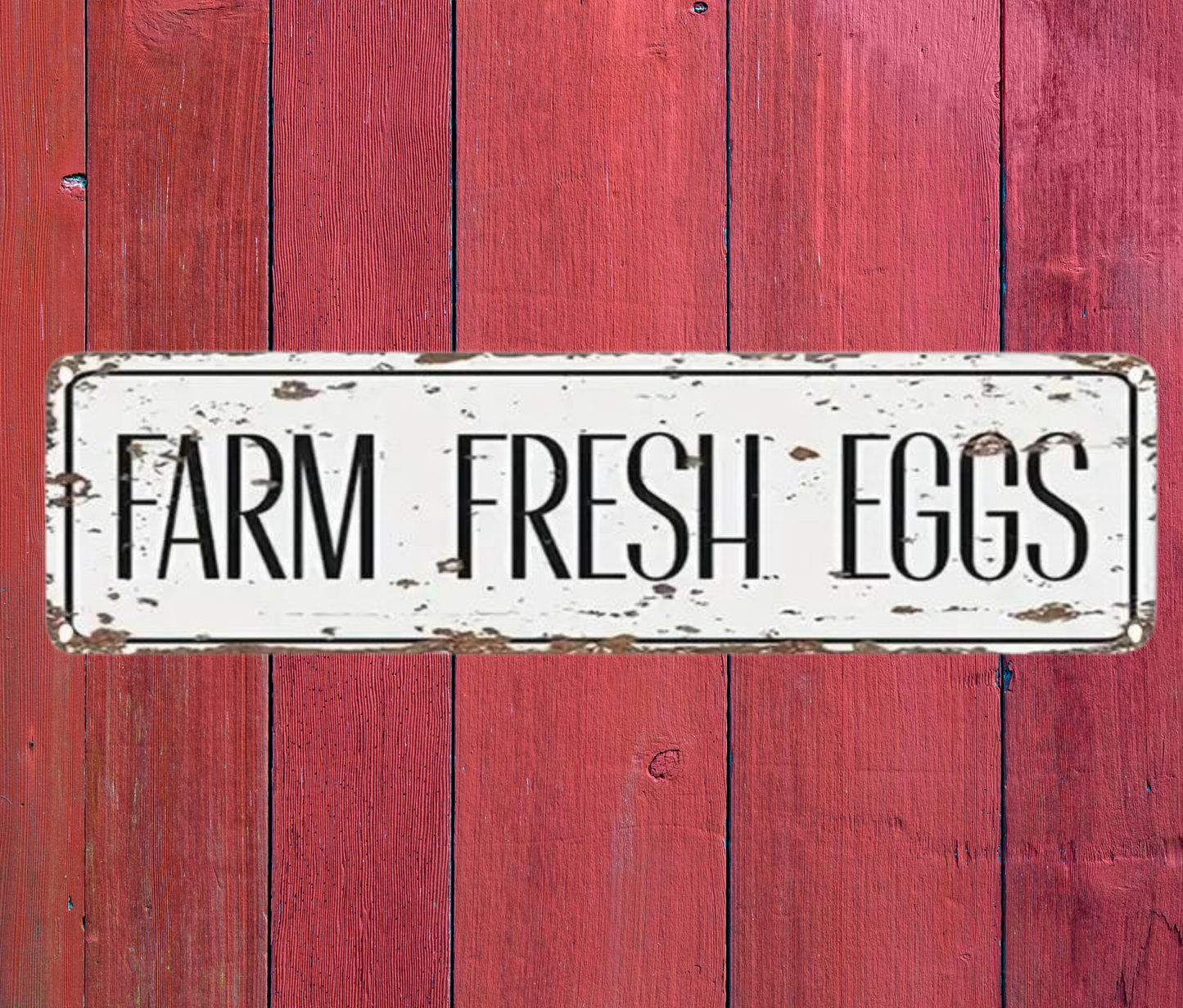 Farm Fresh Eggs Metal Sign