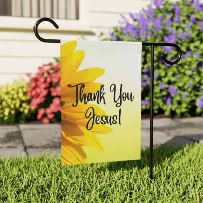 Thank You Jesus Garden Flag